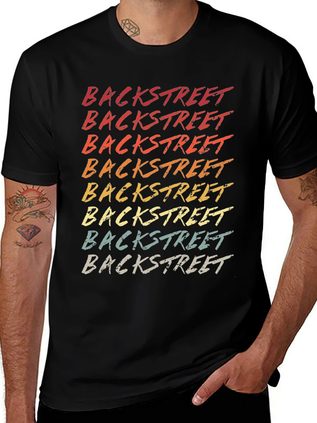 Retro Backstreet Text Graphic Tee product image 1