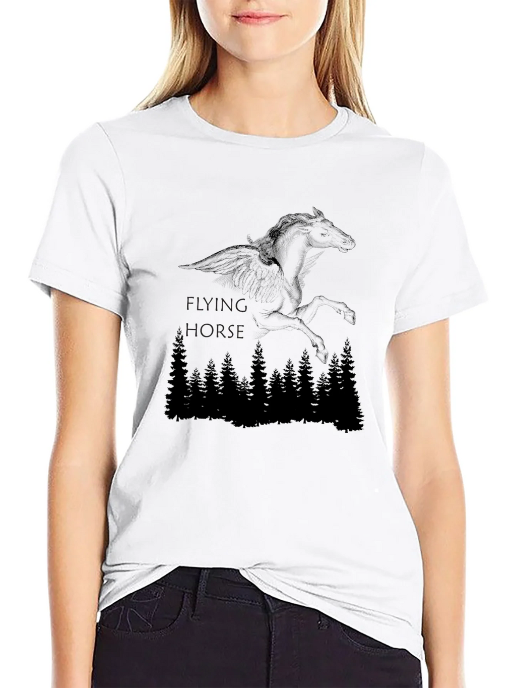 Flying Horse Graphic Tee - Mens Black T-Shirt product image 8