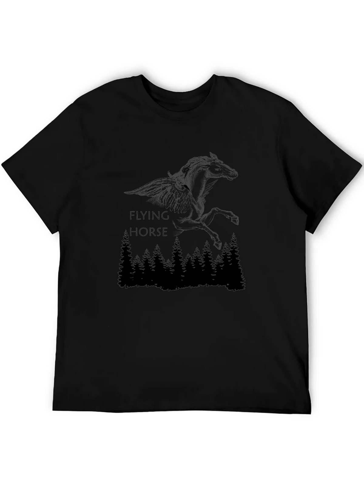 Flying Horse Graphic Tee - Mens Black T-Shirt product image 5