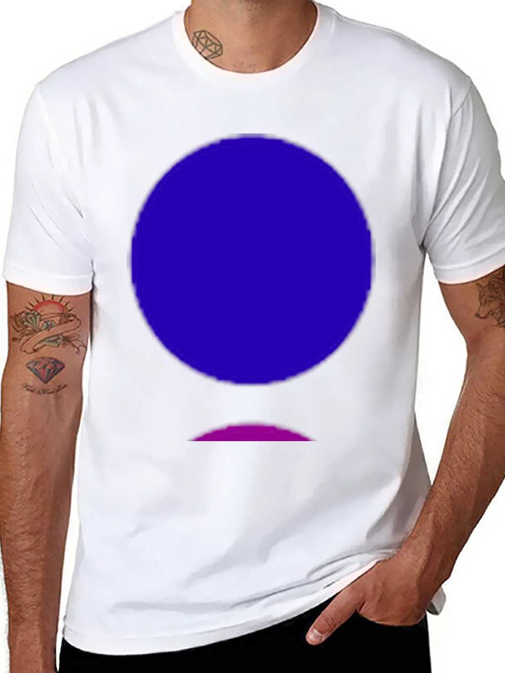 Abstract Graphic Tee - Black Cotton Blend product image 7