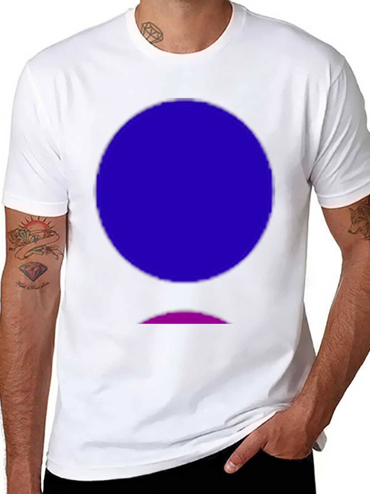 Abstract Graphic Tee - Black Cotton Blend product image 7