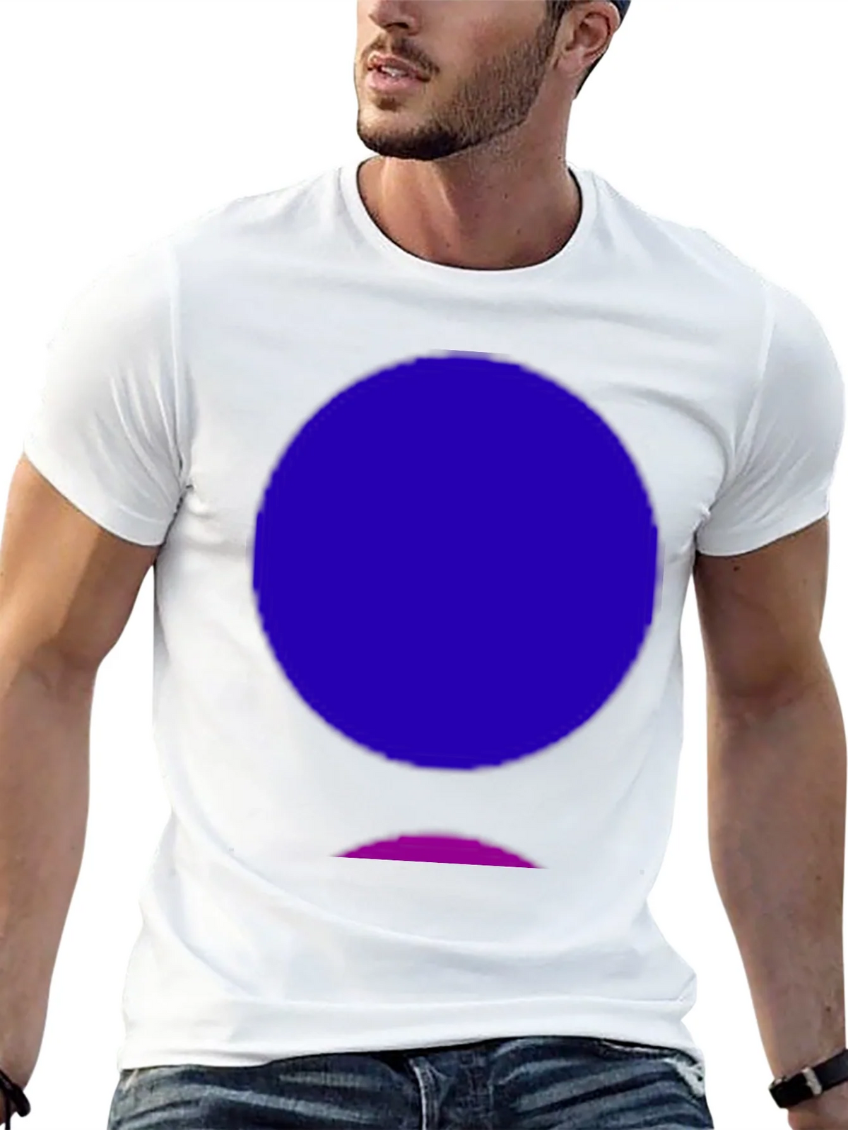 Abstract Graphic Tee - Black Cotton Blend product image 12
