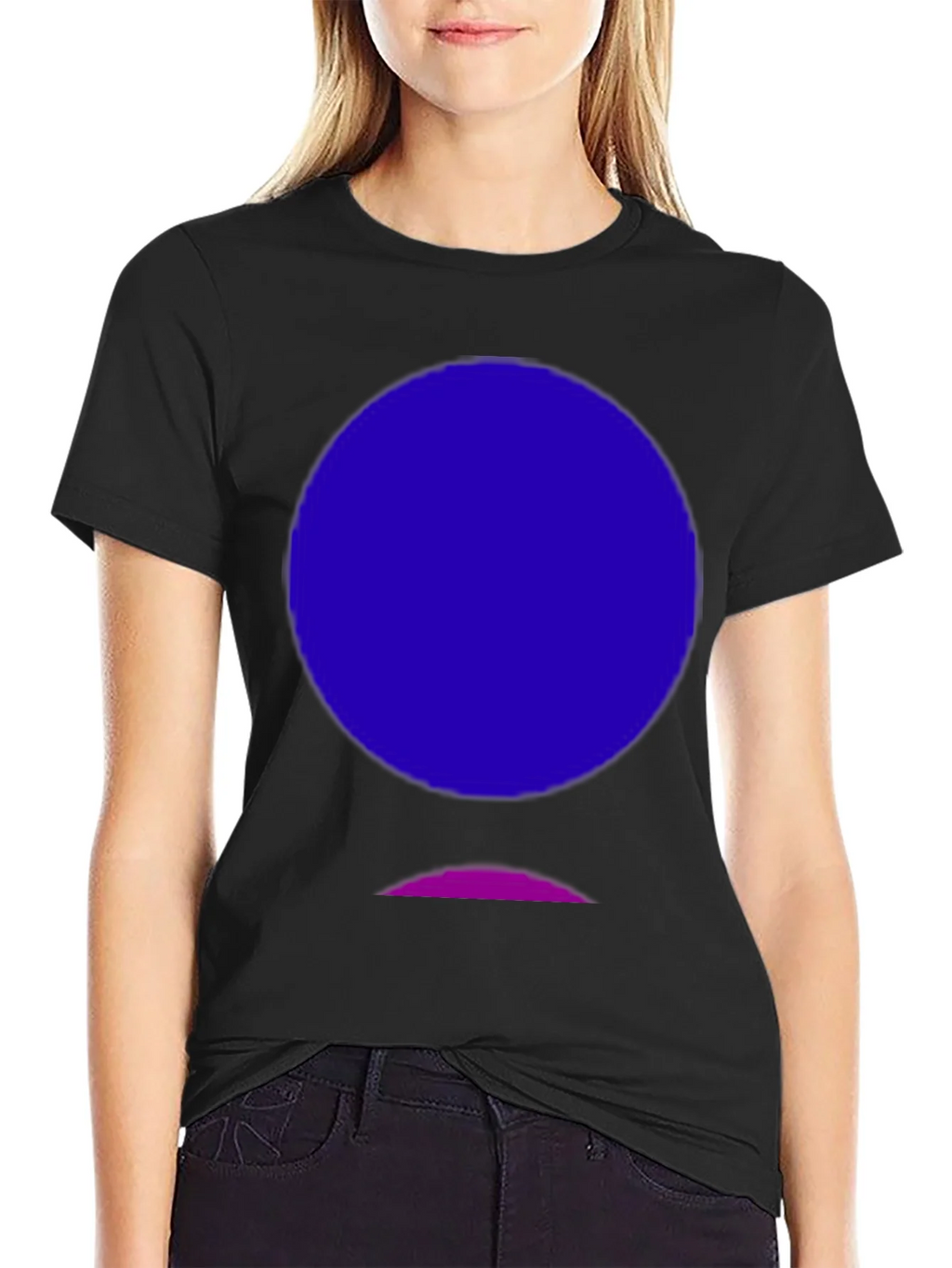 Abstract Graphic Tee - Black Cotton Blend product image 2