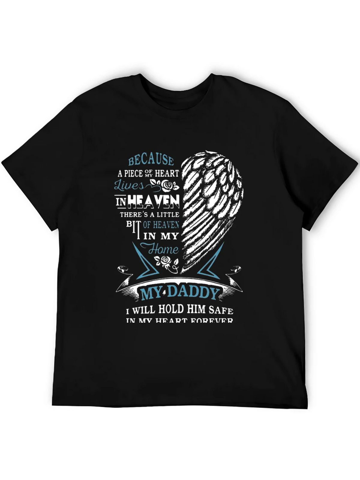 Memorial My Daddy T-Shirt - Heart in Heaven product image 5