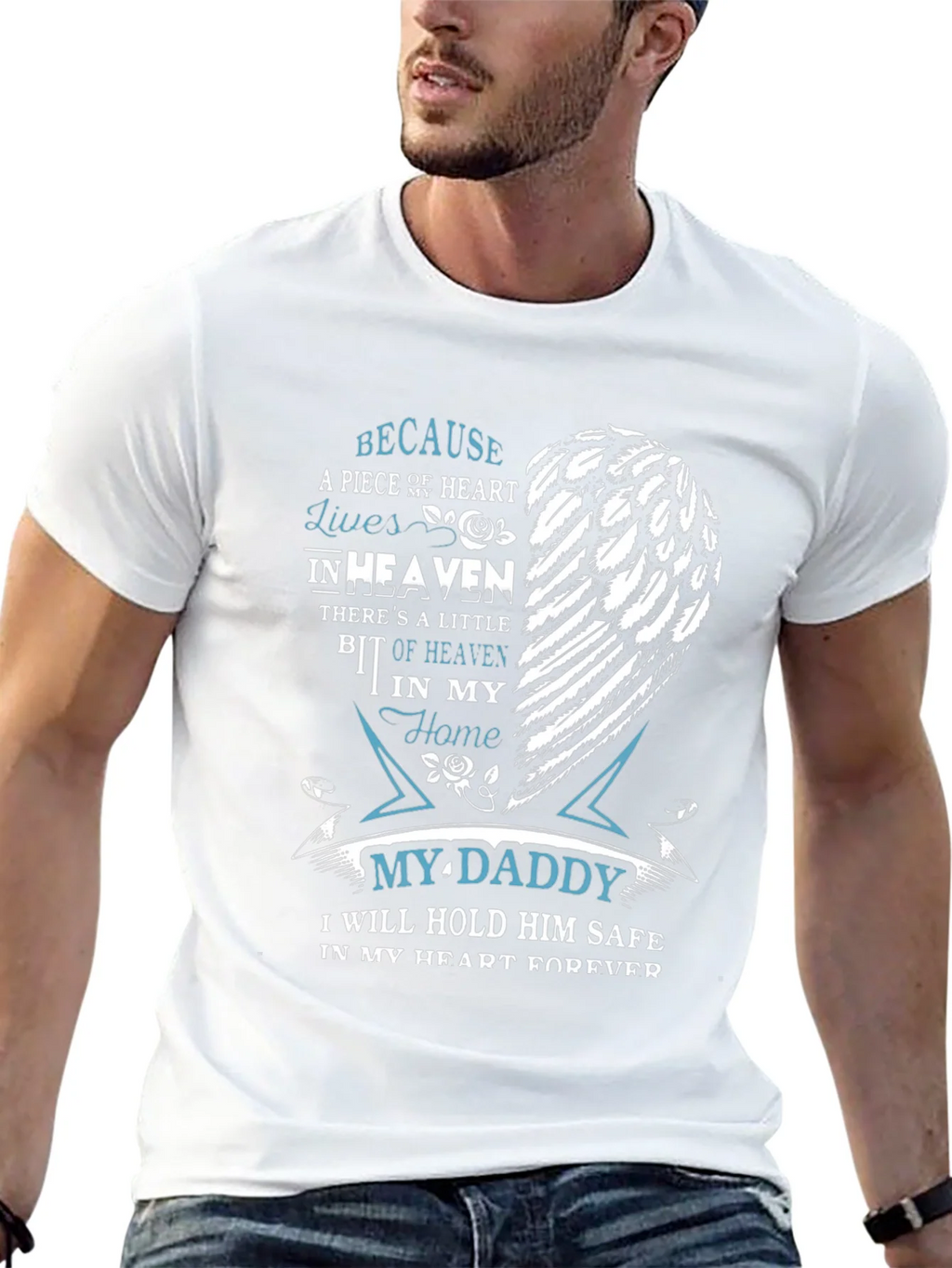 Memorial My Daddy T-Shirt - Heart in Heaven product image 12