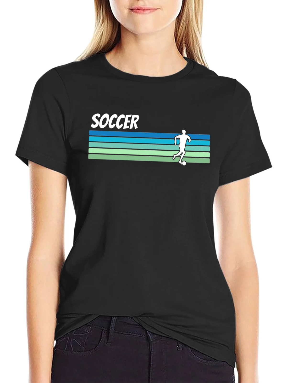 Retro Soccer Player Graphic Tee product image 2
