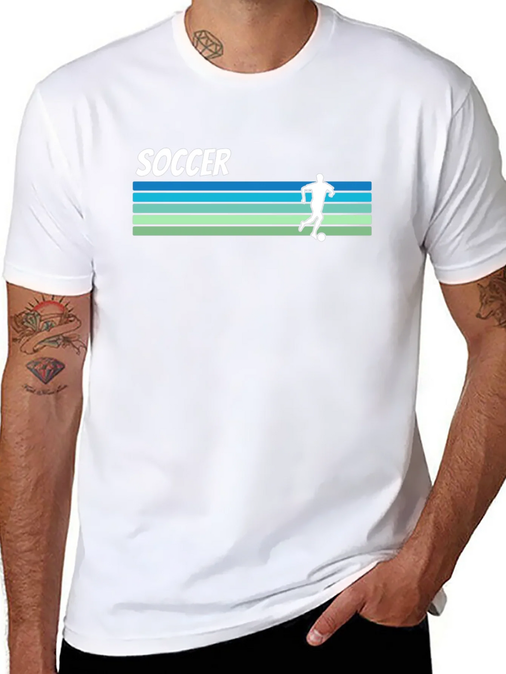 Retro Soccer Player Graphic Tee product image 7