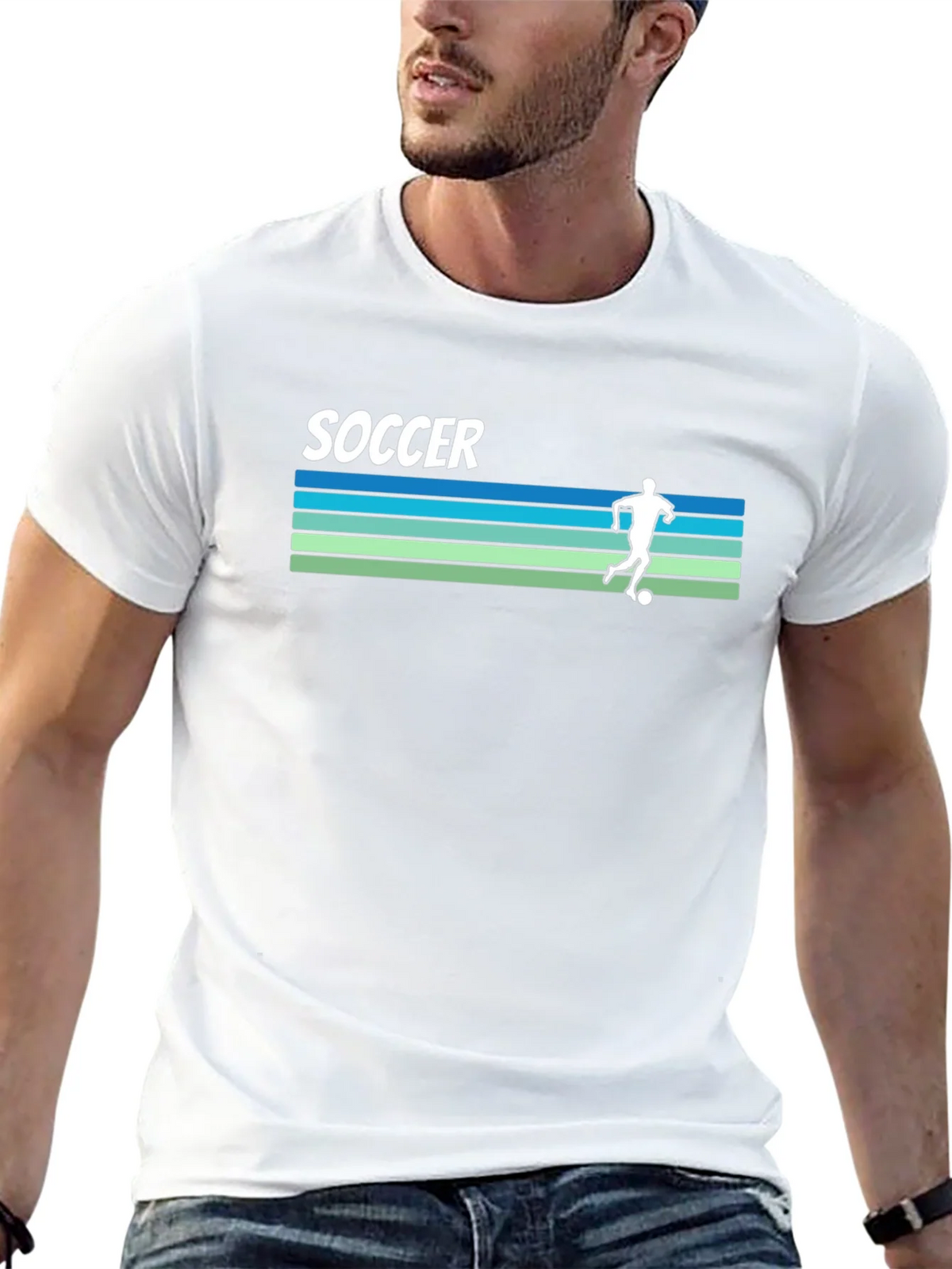 Retro Soccer Player Graphic Tee product image 12