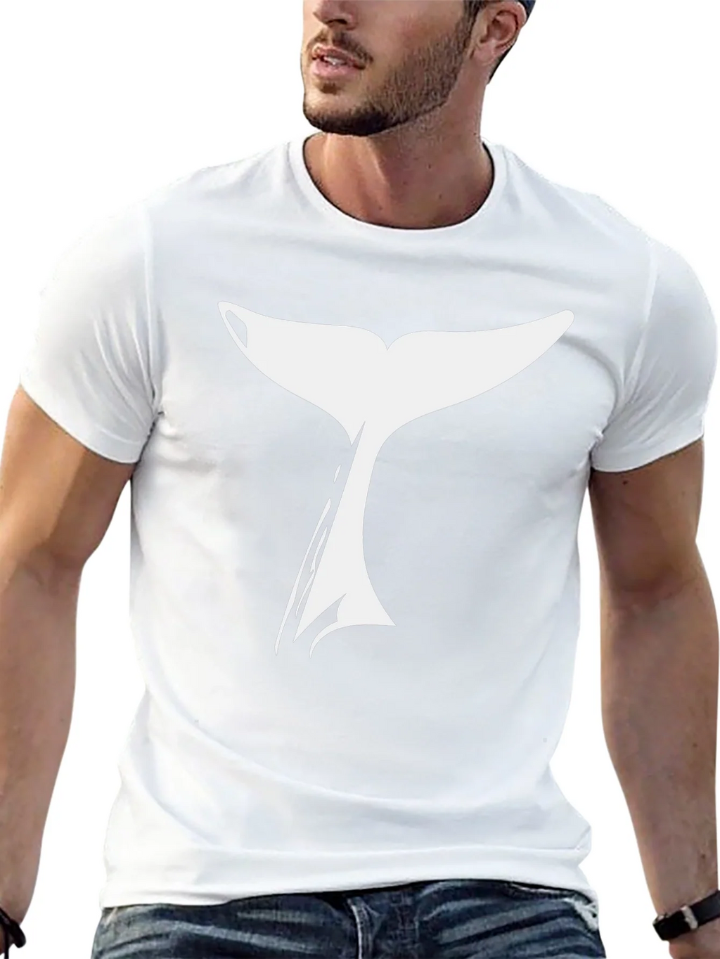 Whale Tail Graphic T-Shirt - Black product image 12