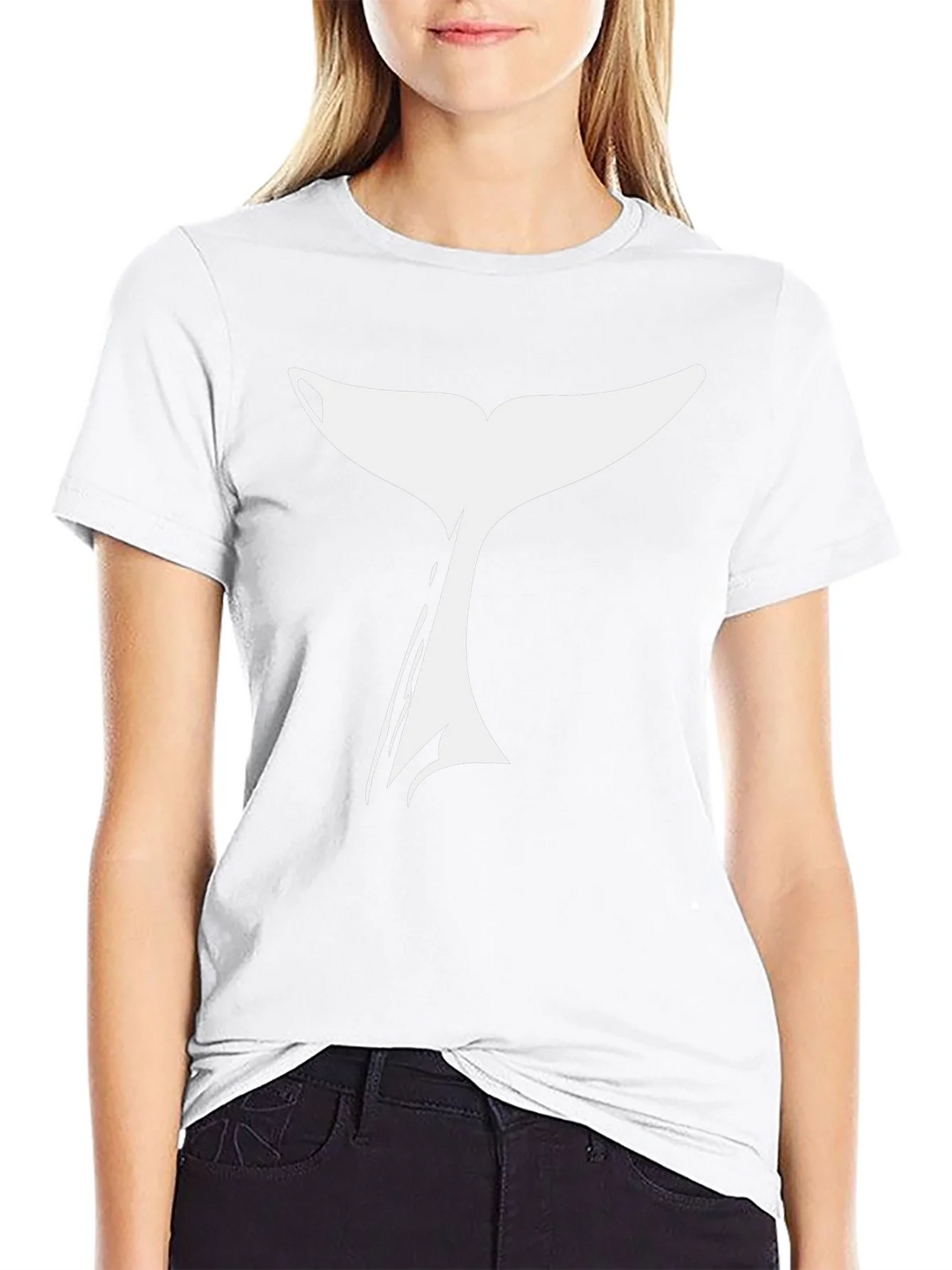 Whale Tail Graphic T-Shirt - Black product image 8