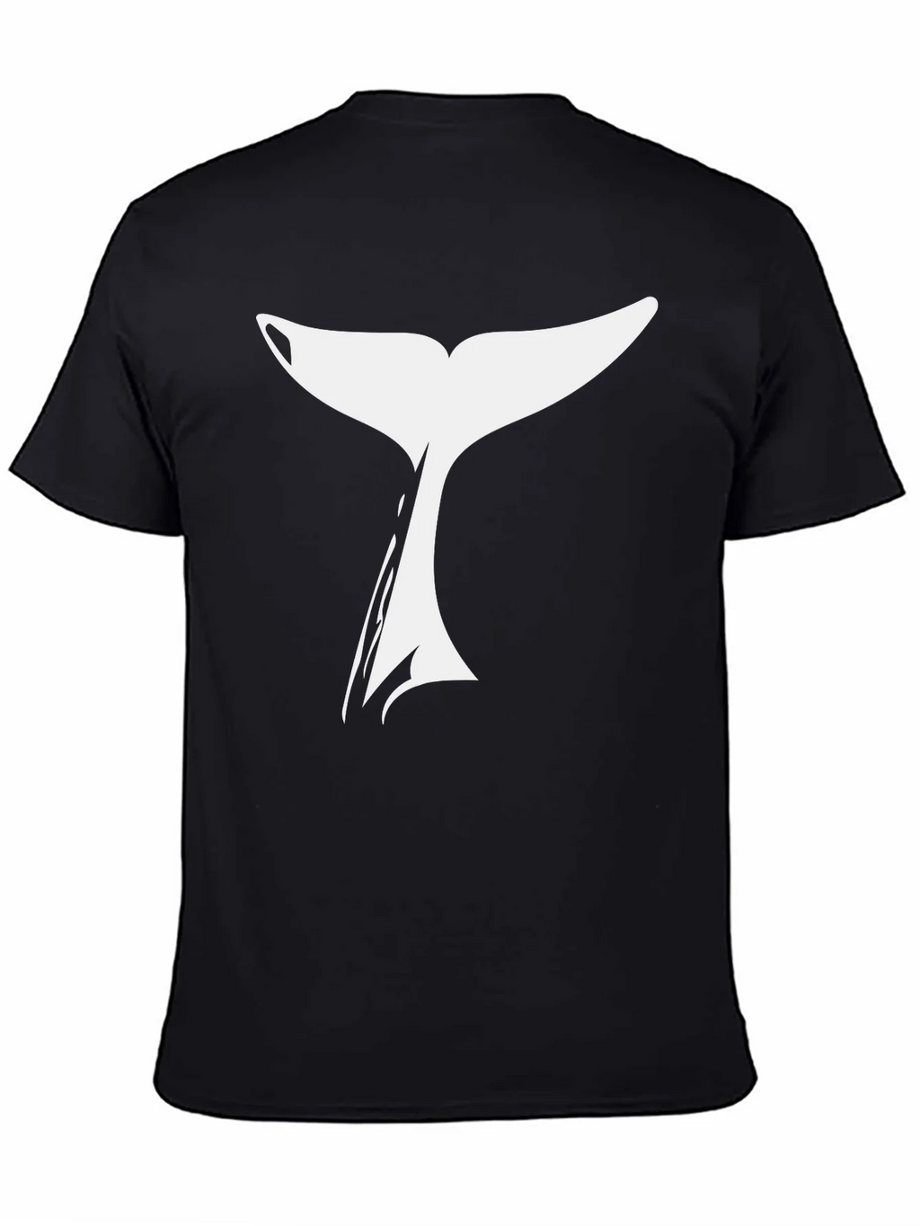 Whale Tail Graphic T-Shirt - Black product image 4