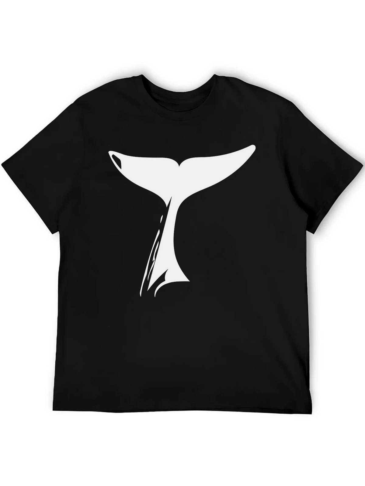 Whale Tail Graphic T-Shirt - Black product image 5