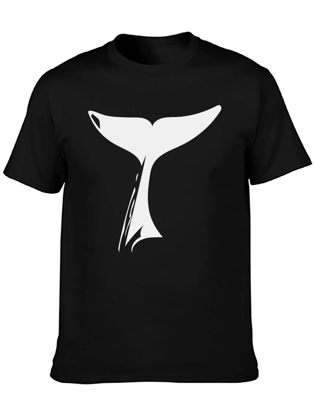Whale Tail Graphic T-Shirt - Black product image 3
