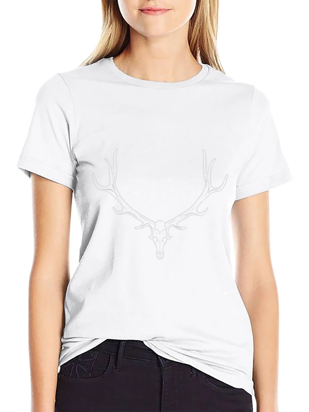 Black Deer Antler Graphic Tee product image 8