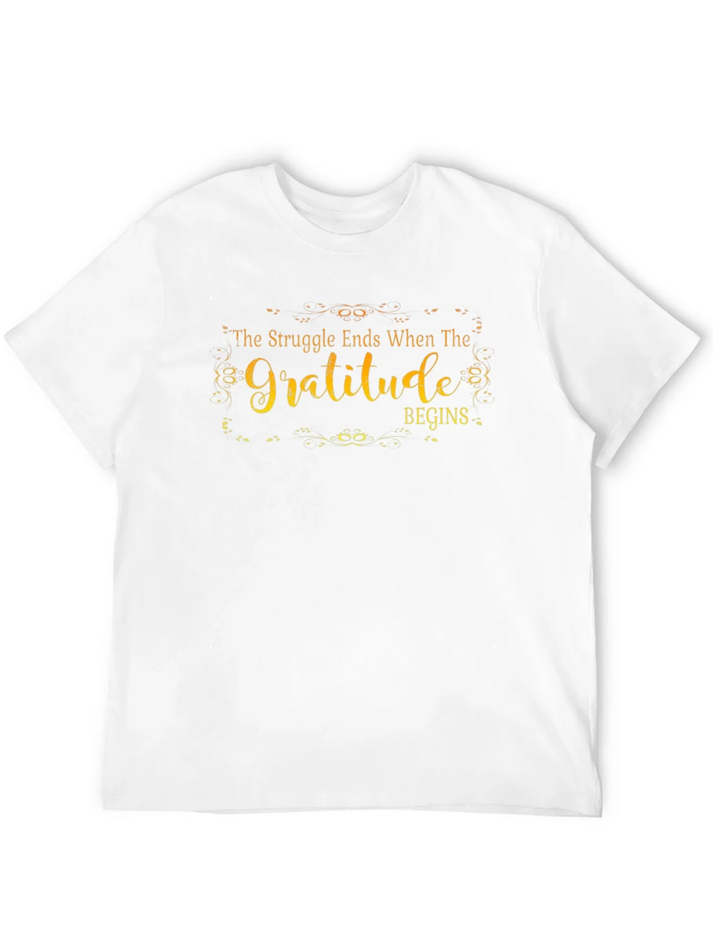 Gratitude Begins Graphic T-Shirt - Inspirational Design product image 11