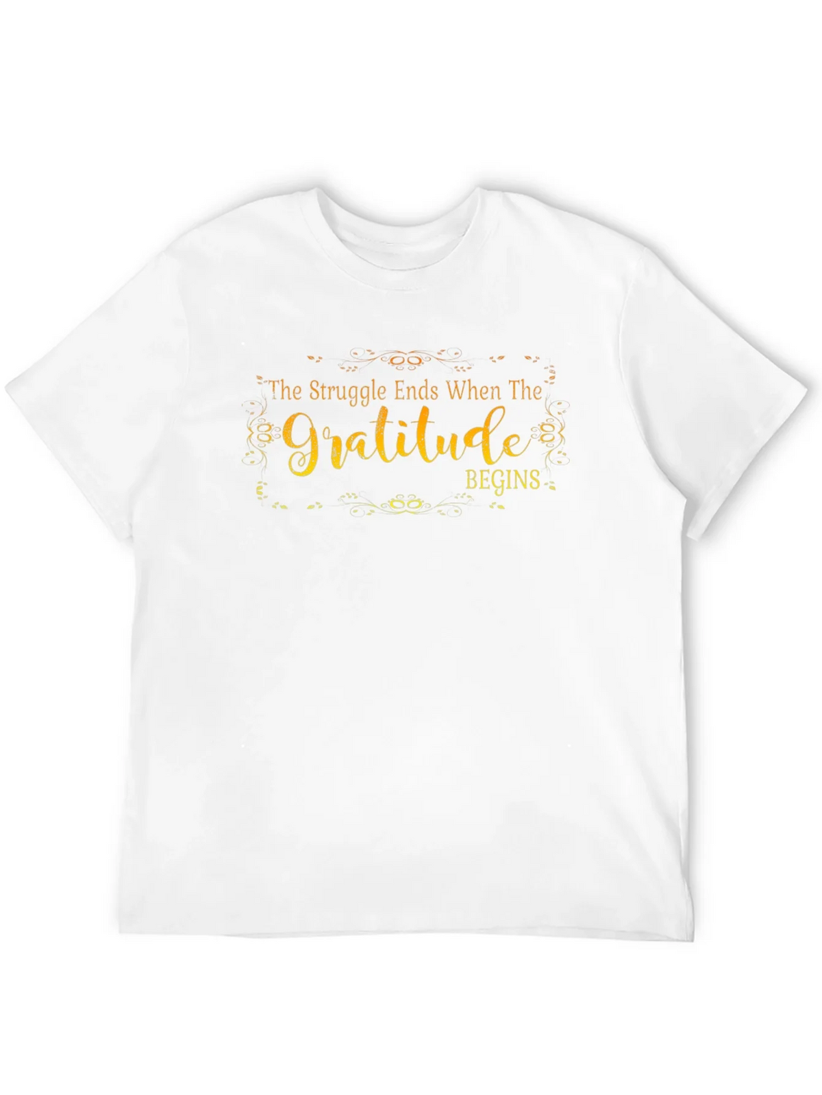 Gratitude Begins Graphic T-Shirt - Inspirational Design product image 11
