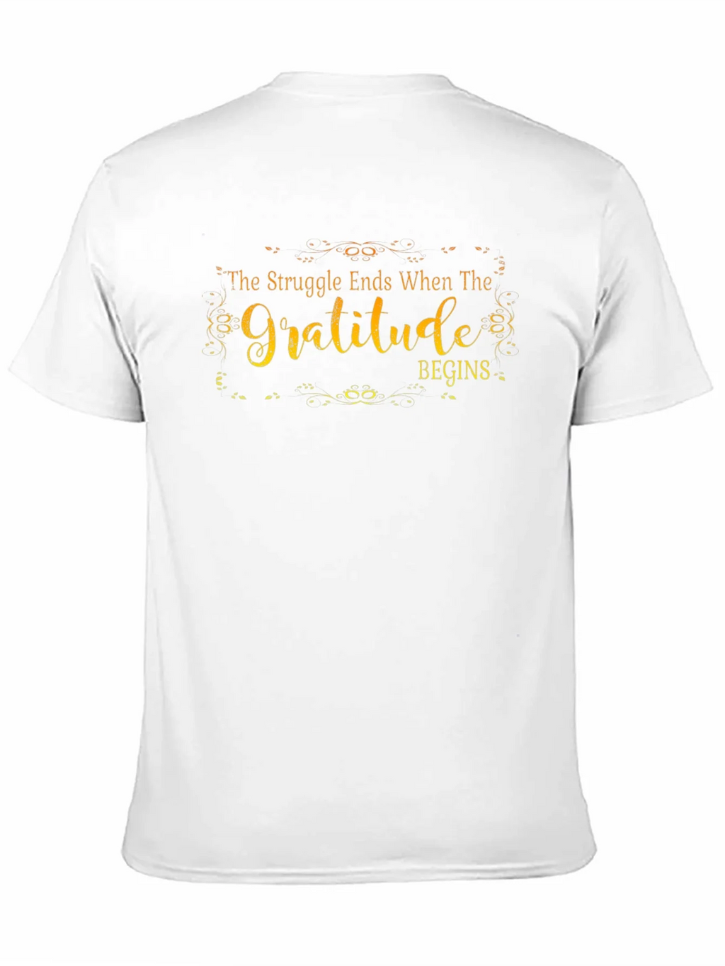 Gratitude Begins Graphic T-Shirt - Inspirational Design product image 10