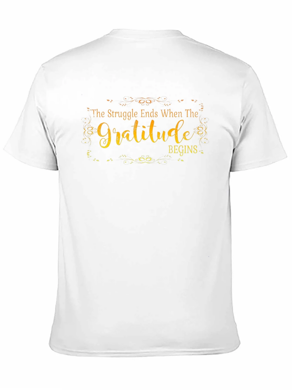 Gratitude Begins Graphic T-Shirt - Inspirational Design product image 10