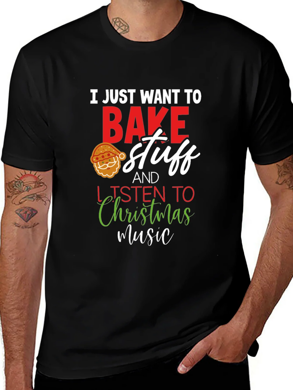 Festive Baking T-Shirt: Christmas Music & Treats product image 1