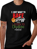 Festive Baking T-Shirt: Christmas Music & Treats product image 1