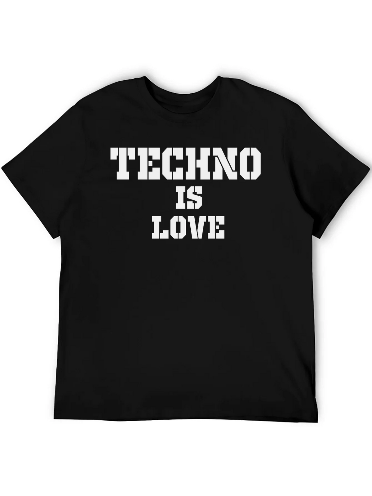 Techno is Love Black T-Shirt product image 5