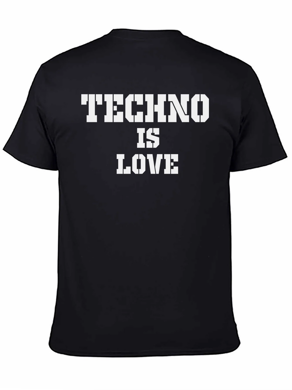 Techno is Love Black T-Shirt product image 4
