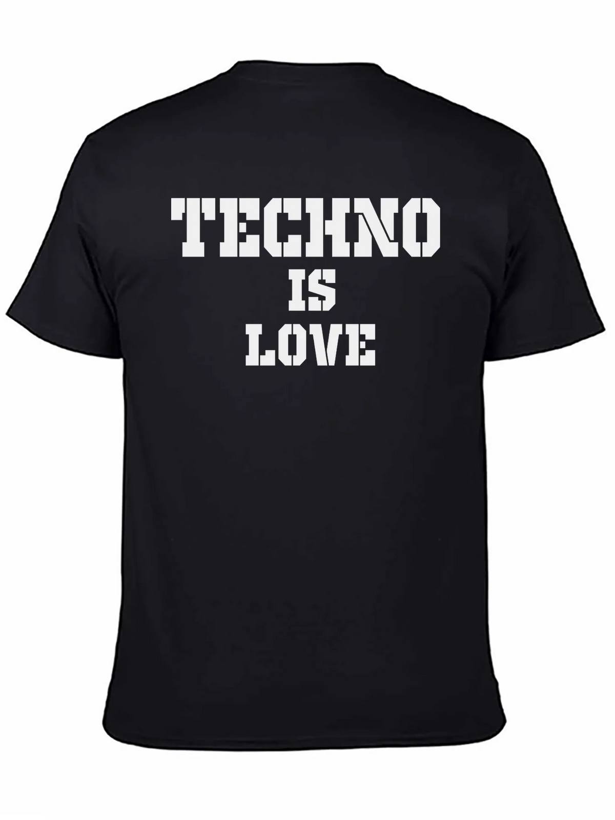 Techno is Love Black T-Shirt product image 4