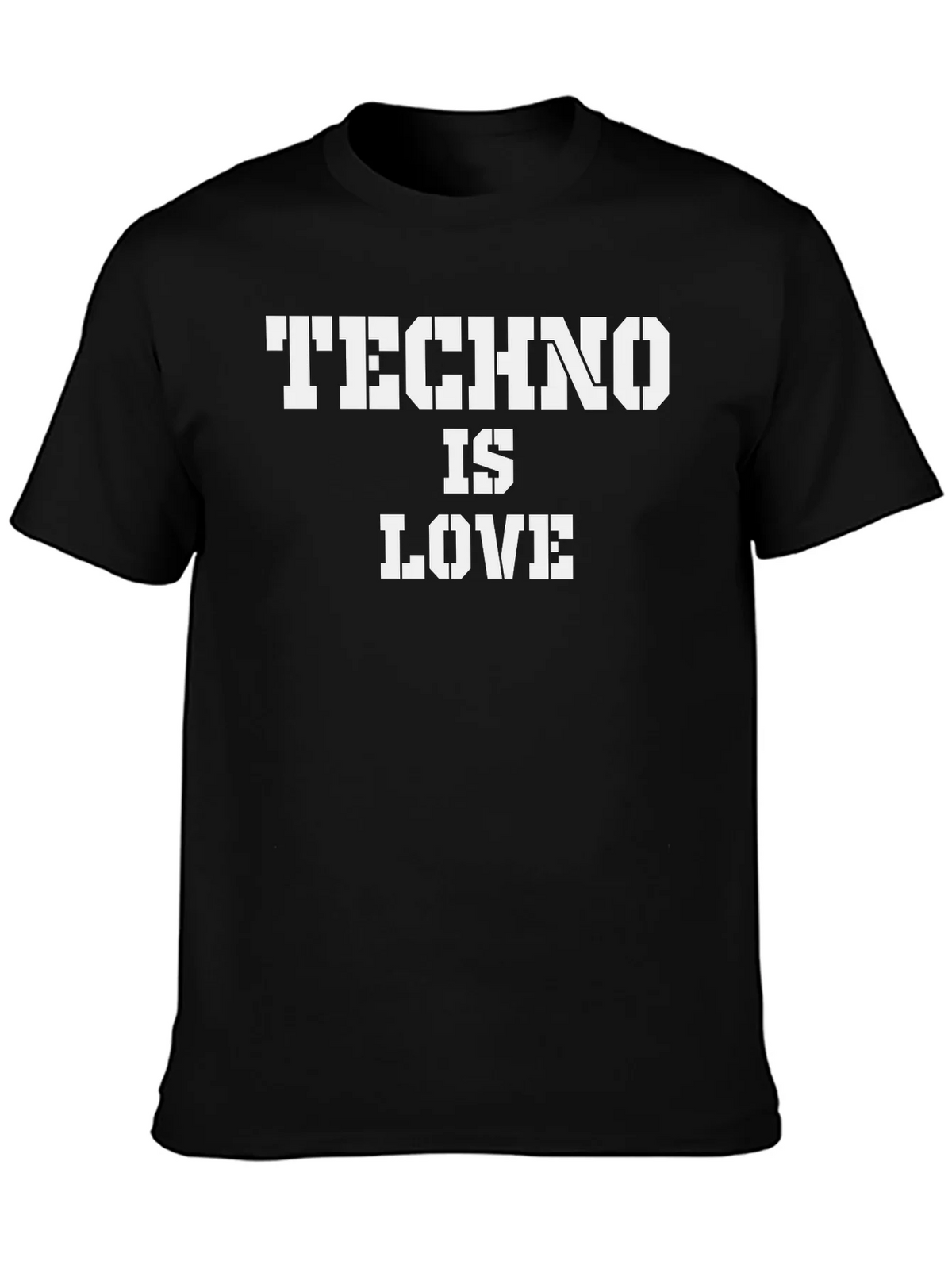 Techno is Love Black T-Shirt product image 3