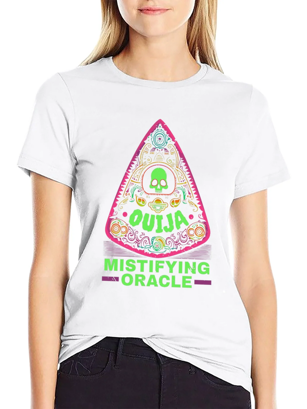 Ouija Mistifying Oracle Graphic Tee - Unisex Black T-Shirt product image 8