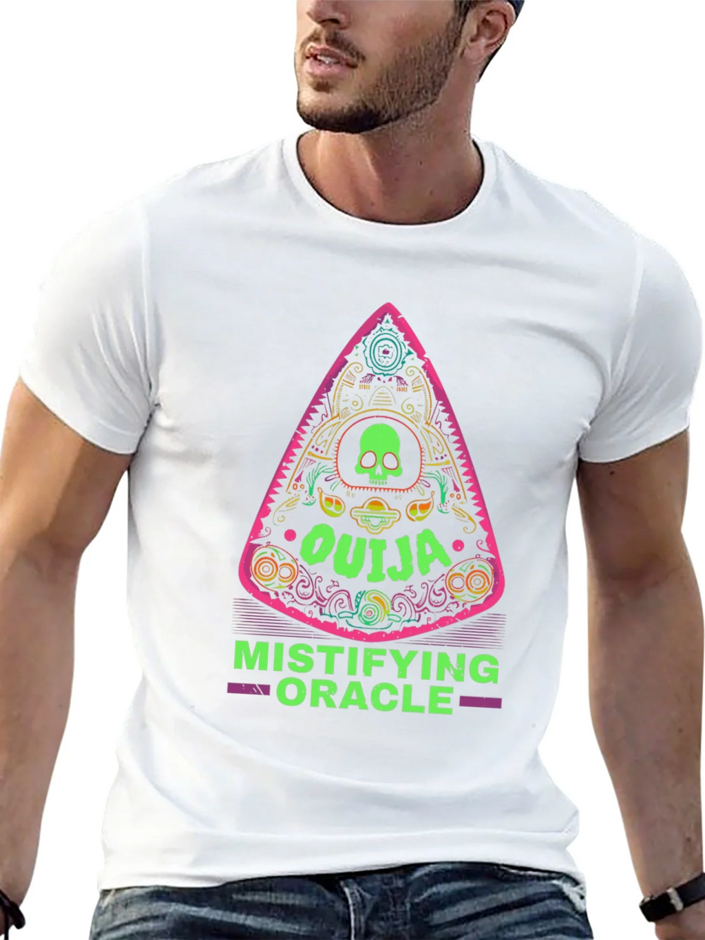 Ouija Mistifying Oracle Graphic Tee - Unisex Black T-Shirt product image 12