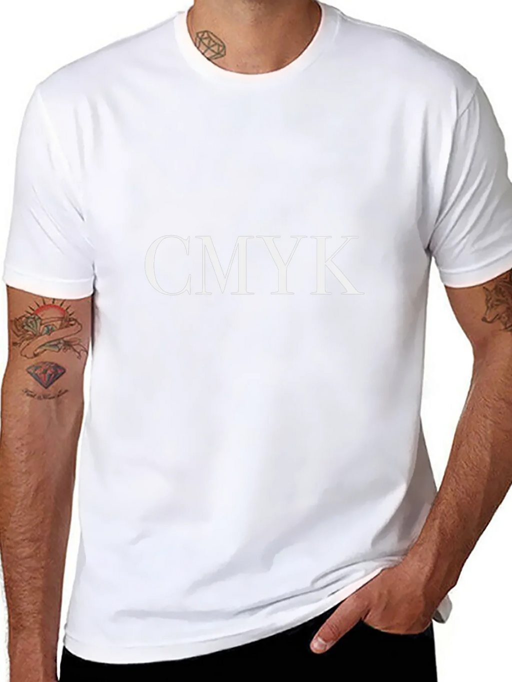 CMYK Graphic Tee - Classic Black Cotton T-Shirt product image 7