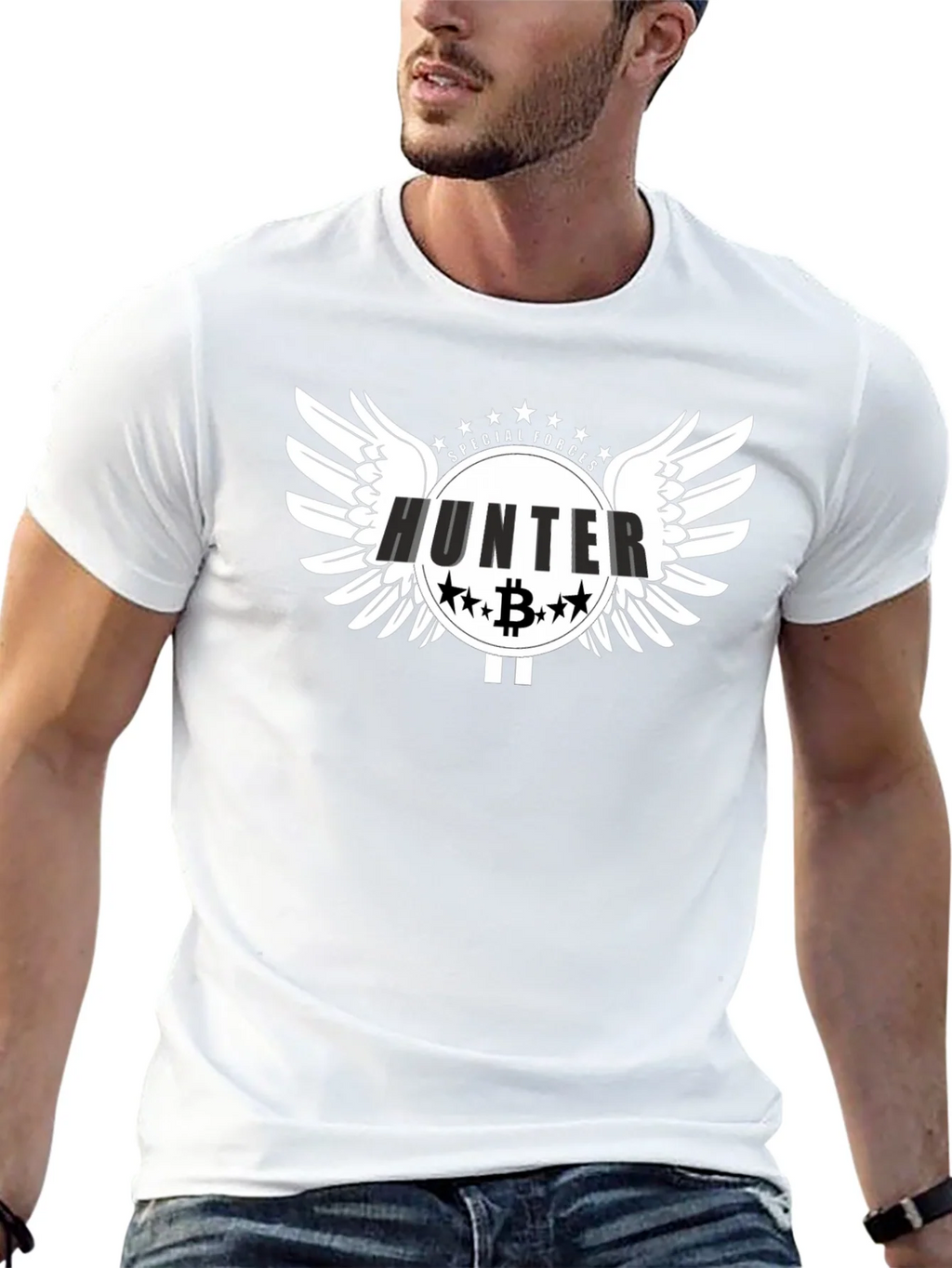 Hunter Special Forces Bitcoin Graphic T-Shirt product image 12