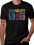 Retro Microphone Graphic T-Shirt product image 1