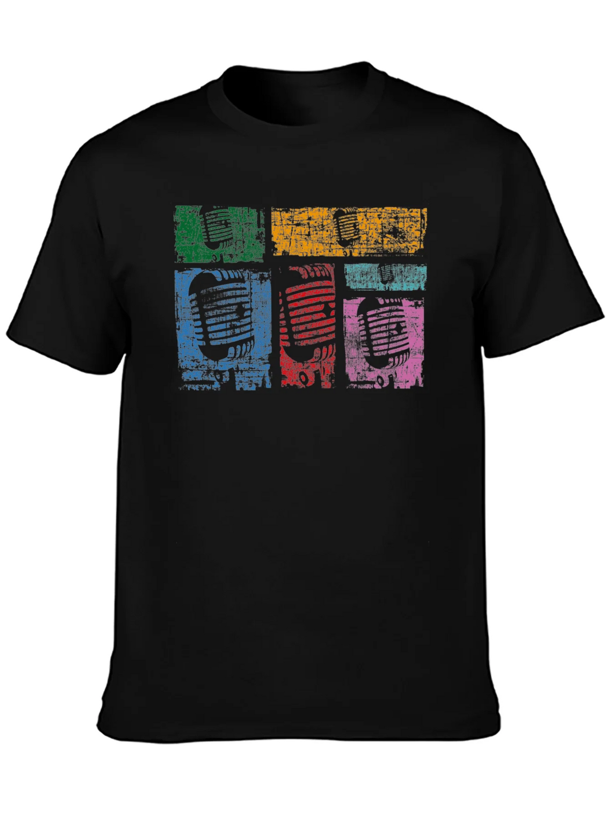 Retro Microphone Graphic T-Shirt product image 3
