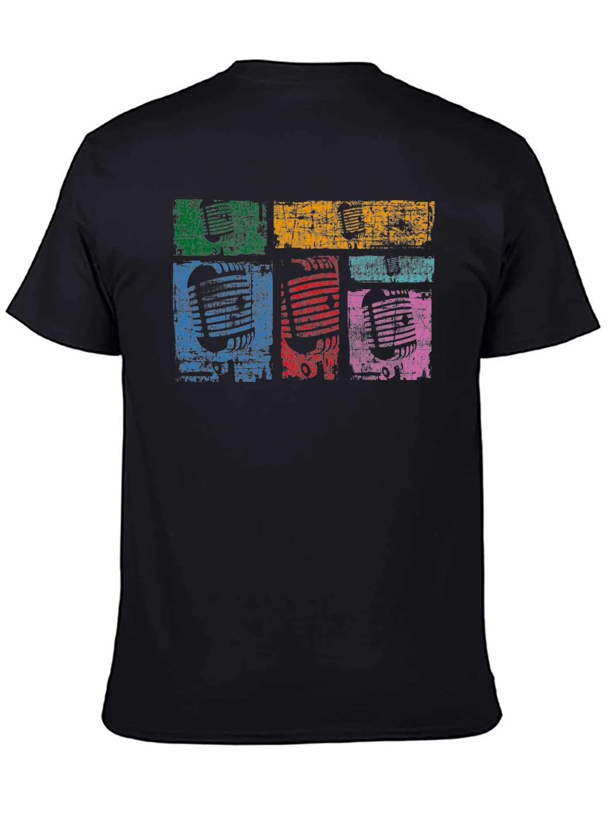 Retro Microphone Graphic T-Shirt product image 4