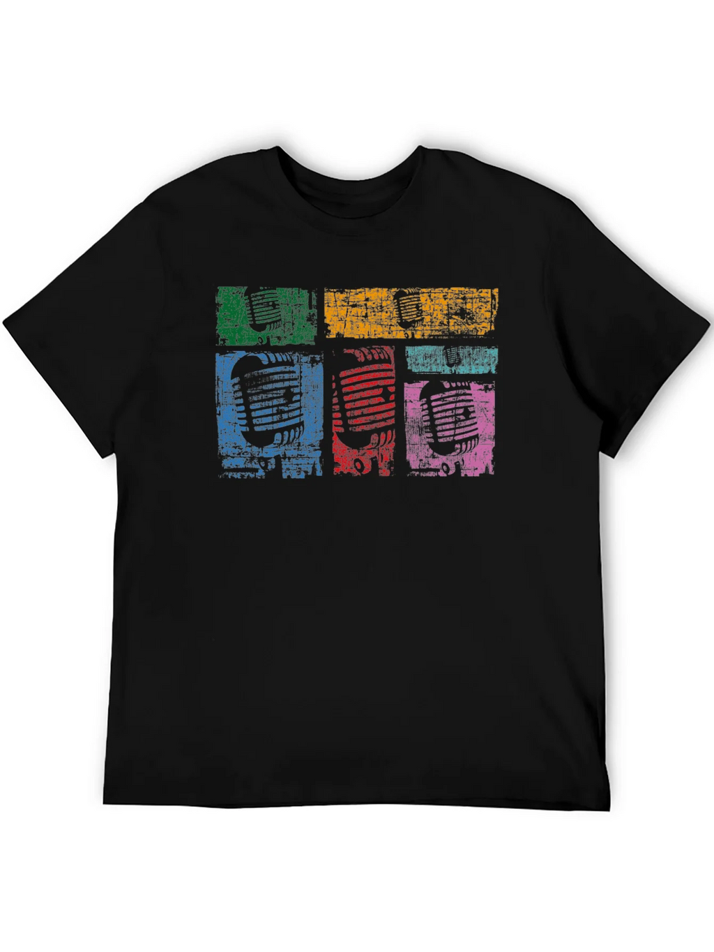 Retro Microphone Graphic T-Shirt product image 5