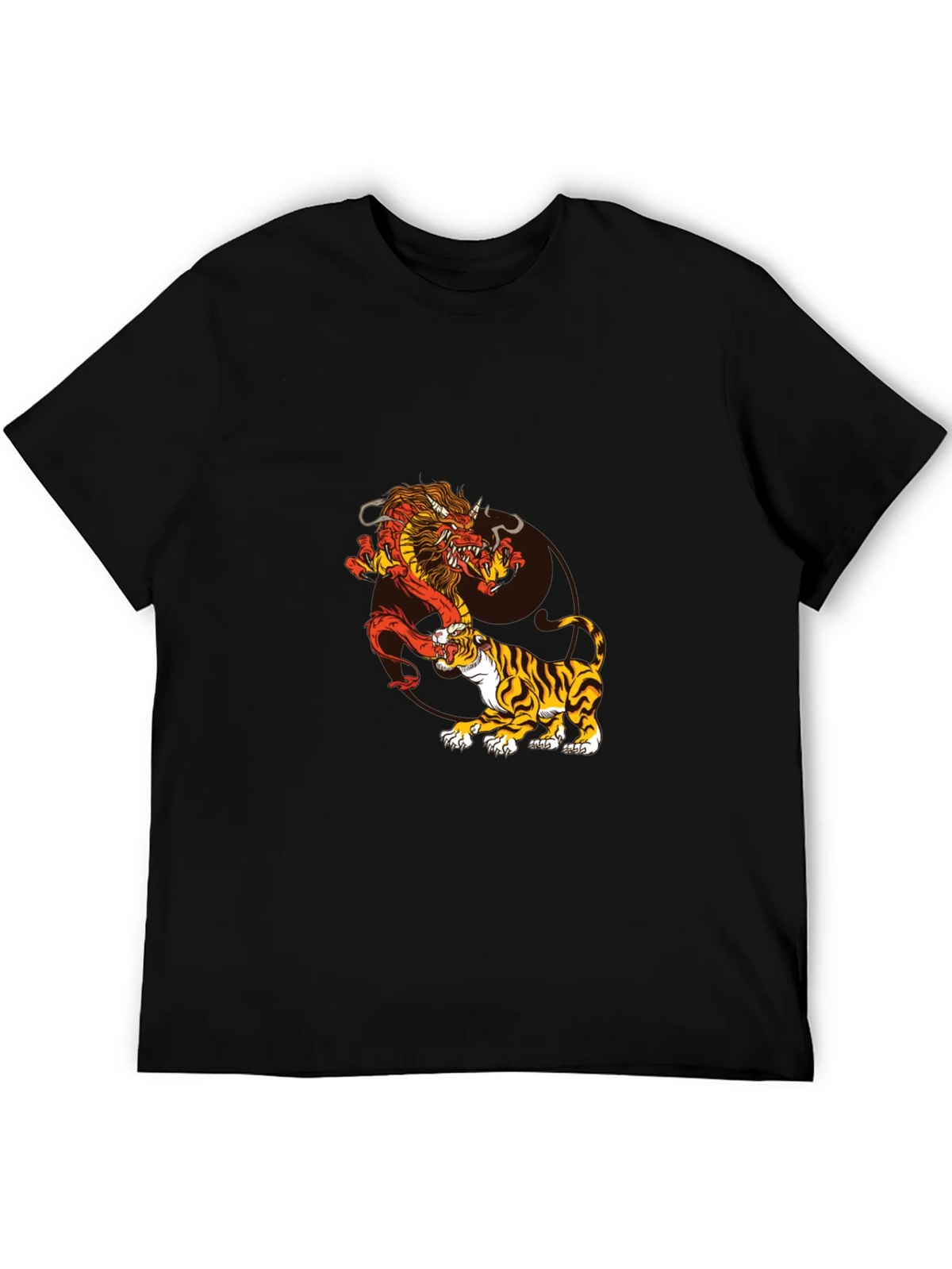 Dragon and Tiger Graphic Tee - Black product image 5