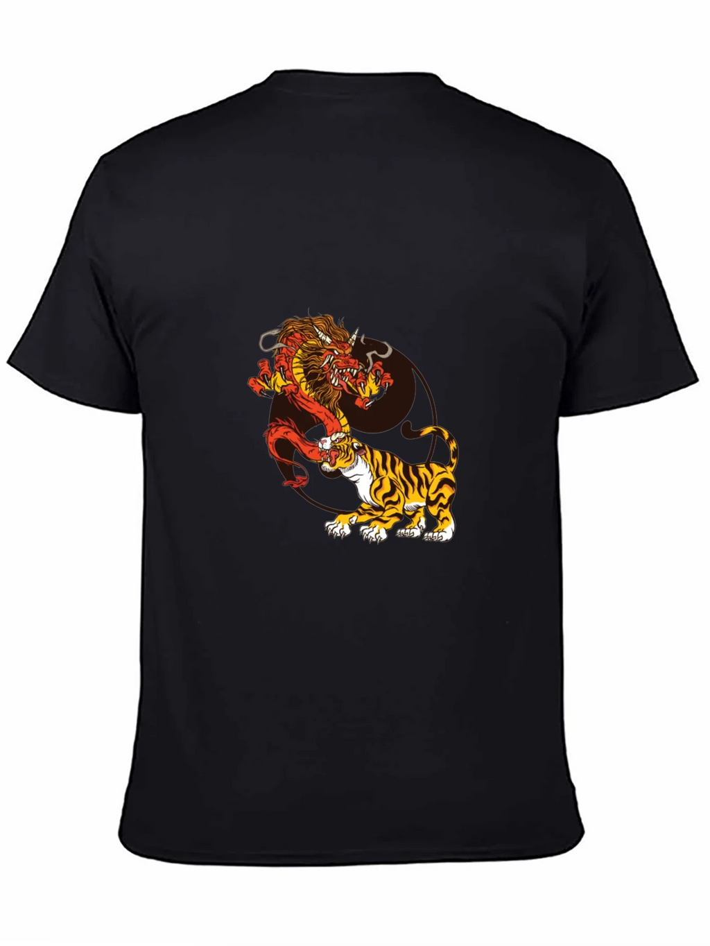 Dragon and Tiger Graphic Tee - Black product image 4