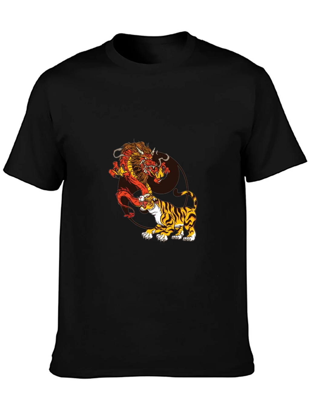 Dragon and Tiger Graphic Tee - Black product image 3