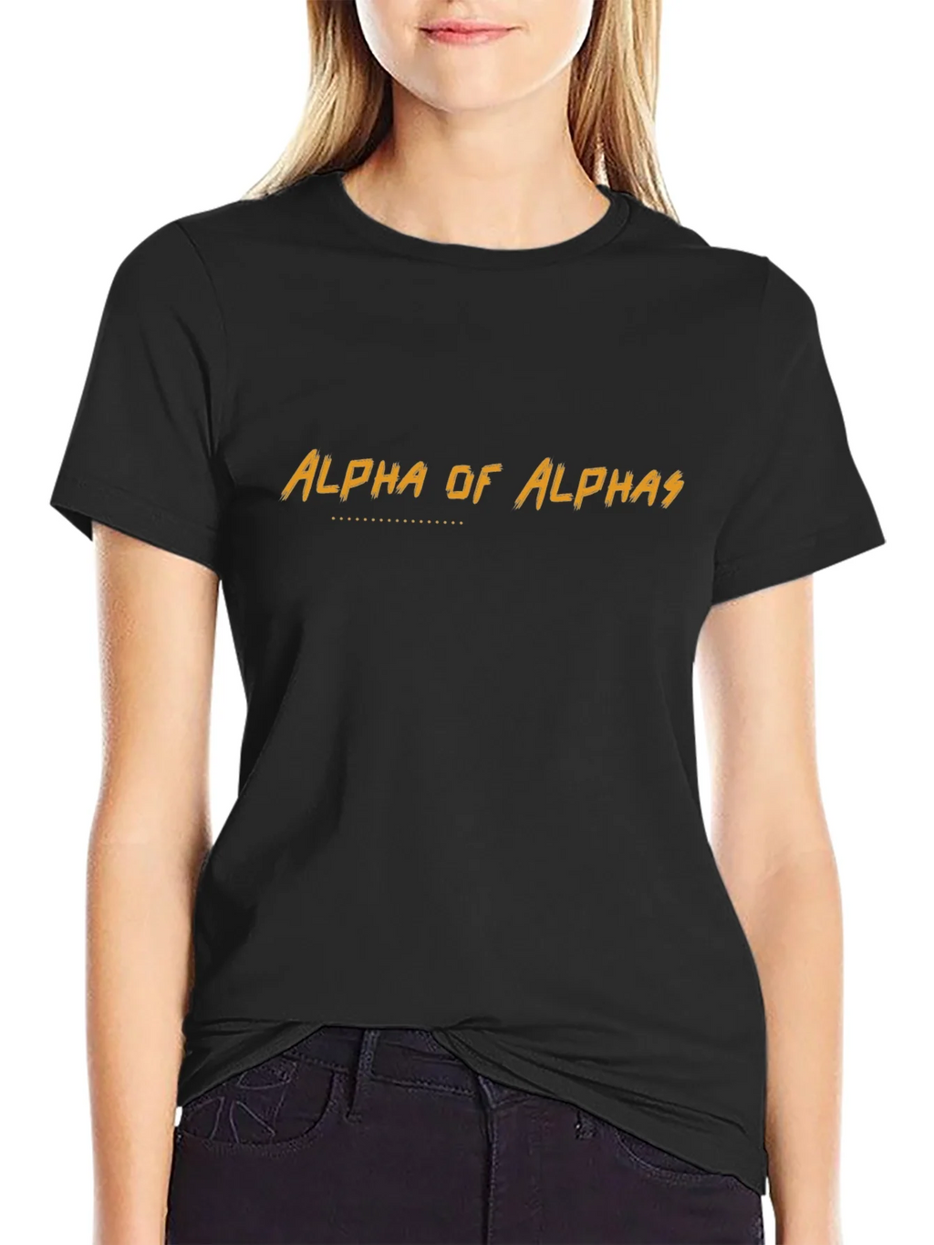 Alpha of Alphas Graphic T-Shirt - Black Crew Neck Tee product image 2