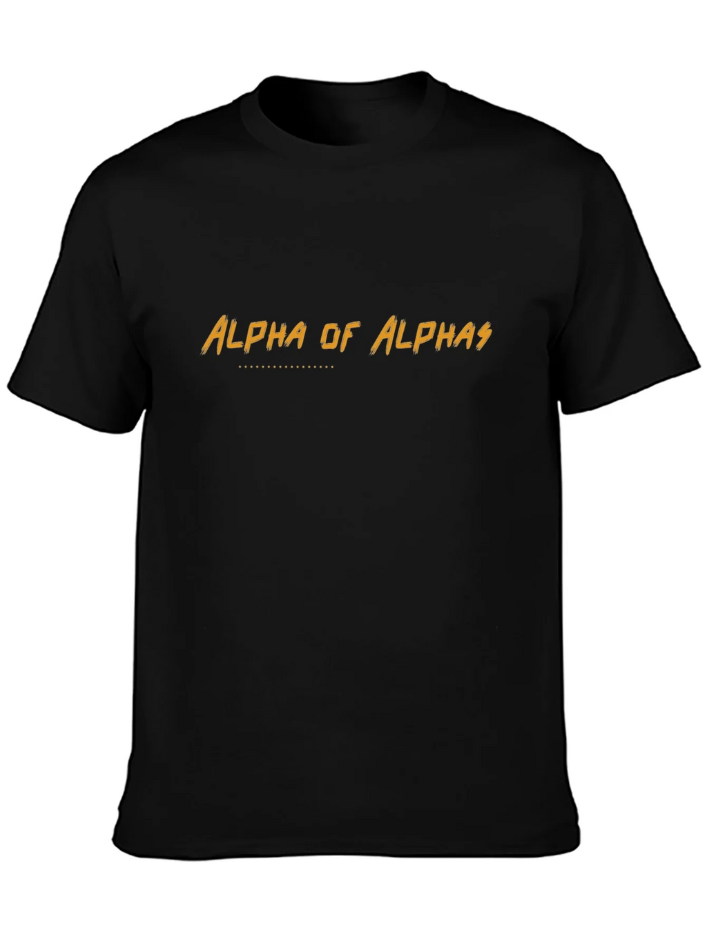 Alpha of Alphas Graphic T-Shirt - Black Crew Neck Tee product image 3