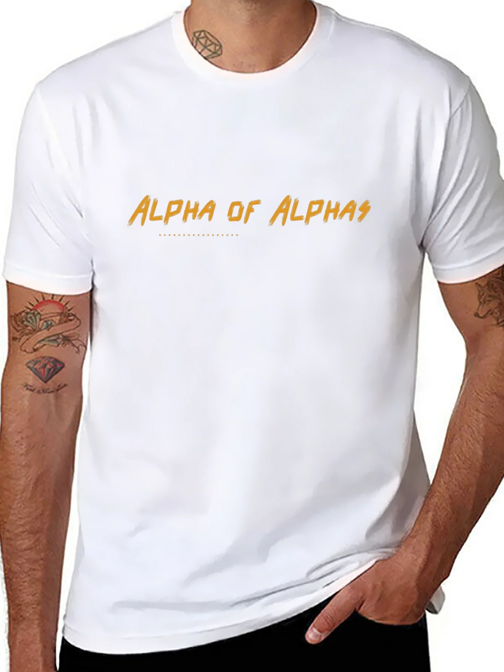 Alpha of Alphas Graphic T-Shirt - Black Crew Neck Tee product image 7