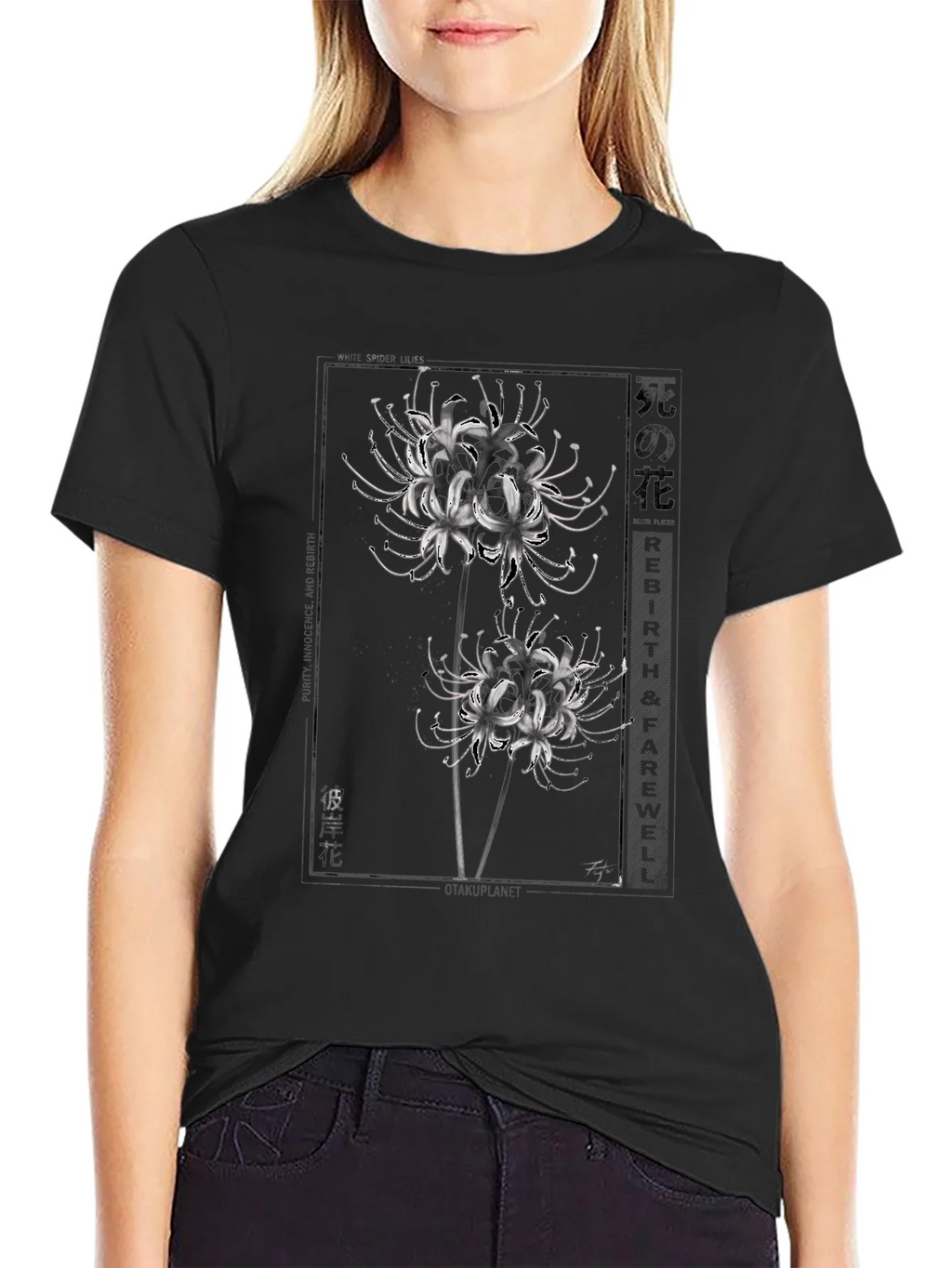 Floral Graphic T-Shirt - Black product image 2