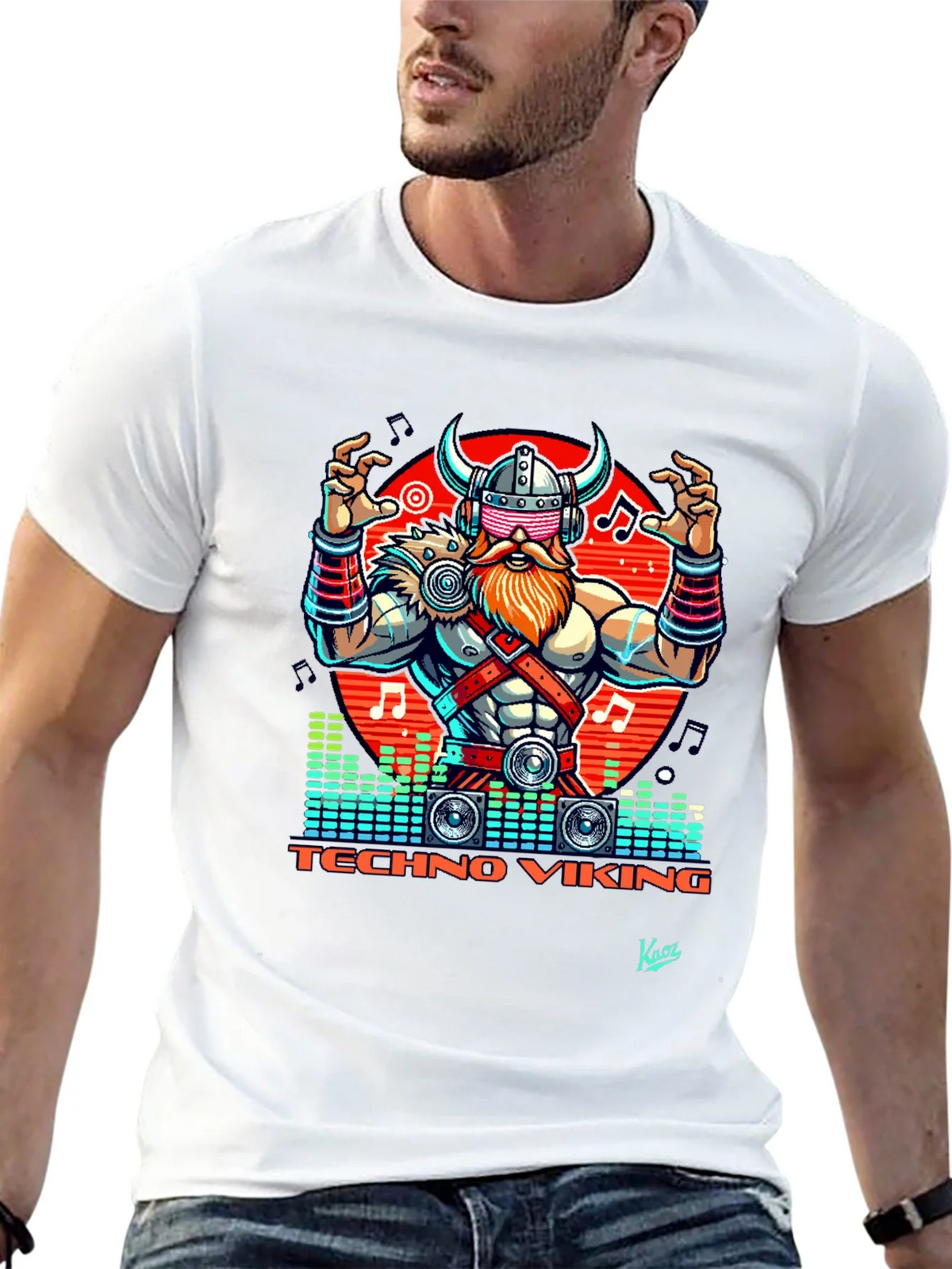 Techno Viking Graphic T-Shirt - EDM Rave Style product image 12