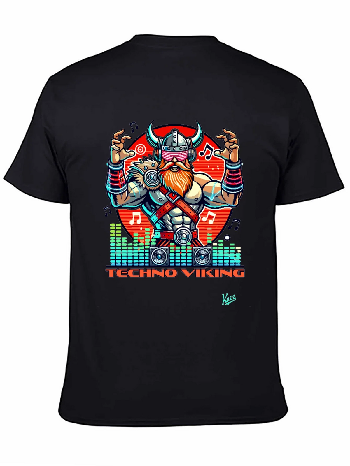 Techno Viking Graphic T-Shirt - EDM Rave Style product image 4