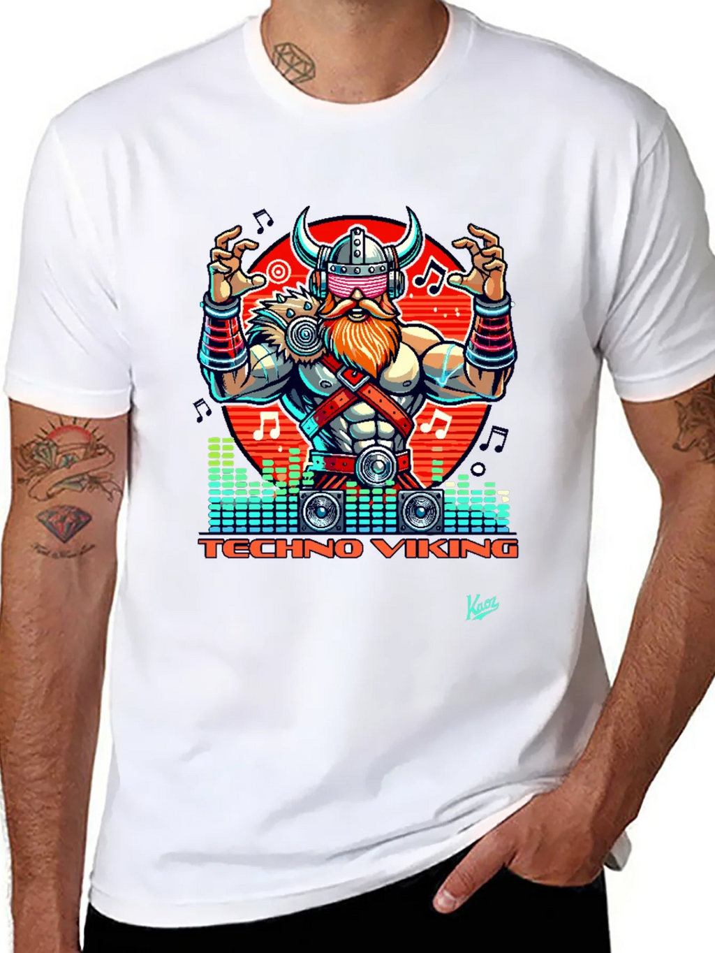 Techno Viking Graphic T-Shirt - EDM Rave Style product image 7