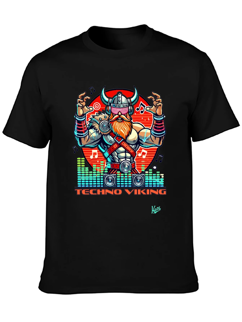 Techno Viking Graphic T-Shirt - EDM Rave Style product image 3
