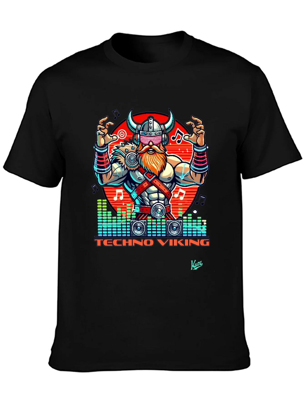 Techno Viking Graphic T-Shirt - EDM Rave Style product image 3