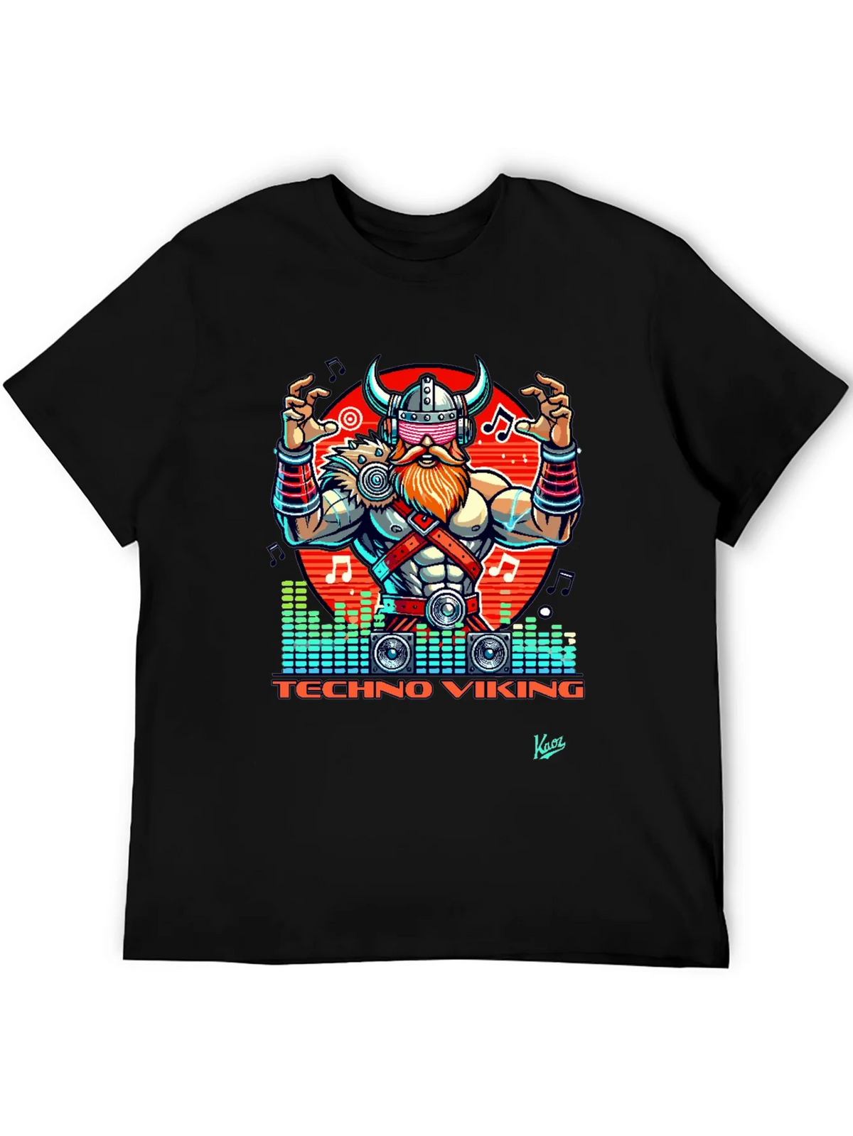 Techno Viking Graphic T-Shirt - EDM Rave Style product image 5