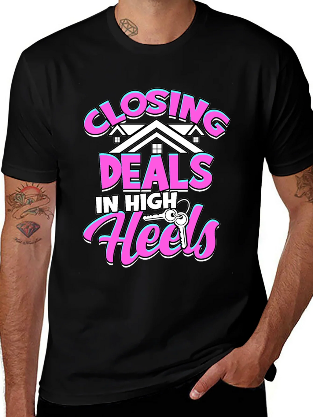 Closing Deals T-Shirt - High Heels Realtor Tee product image 1